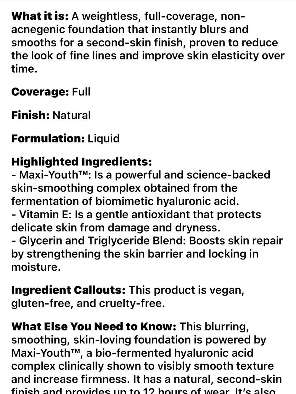Lawless Forget The Filler Skin-Plumping Foundation F2 New FullSz